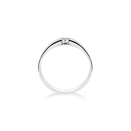 Monaco - pierścionek z diamentem 0,08 ct