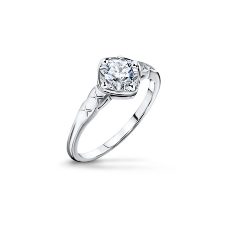 Sunset Elegance - Pierścionek zaręczynowy z diamentami o masie 0,60 ctw