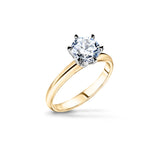 Noble Chic - yellow gold ring with 1ct diamond