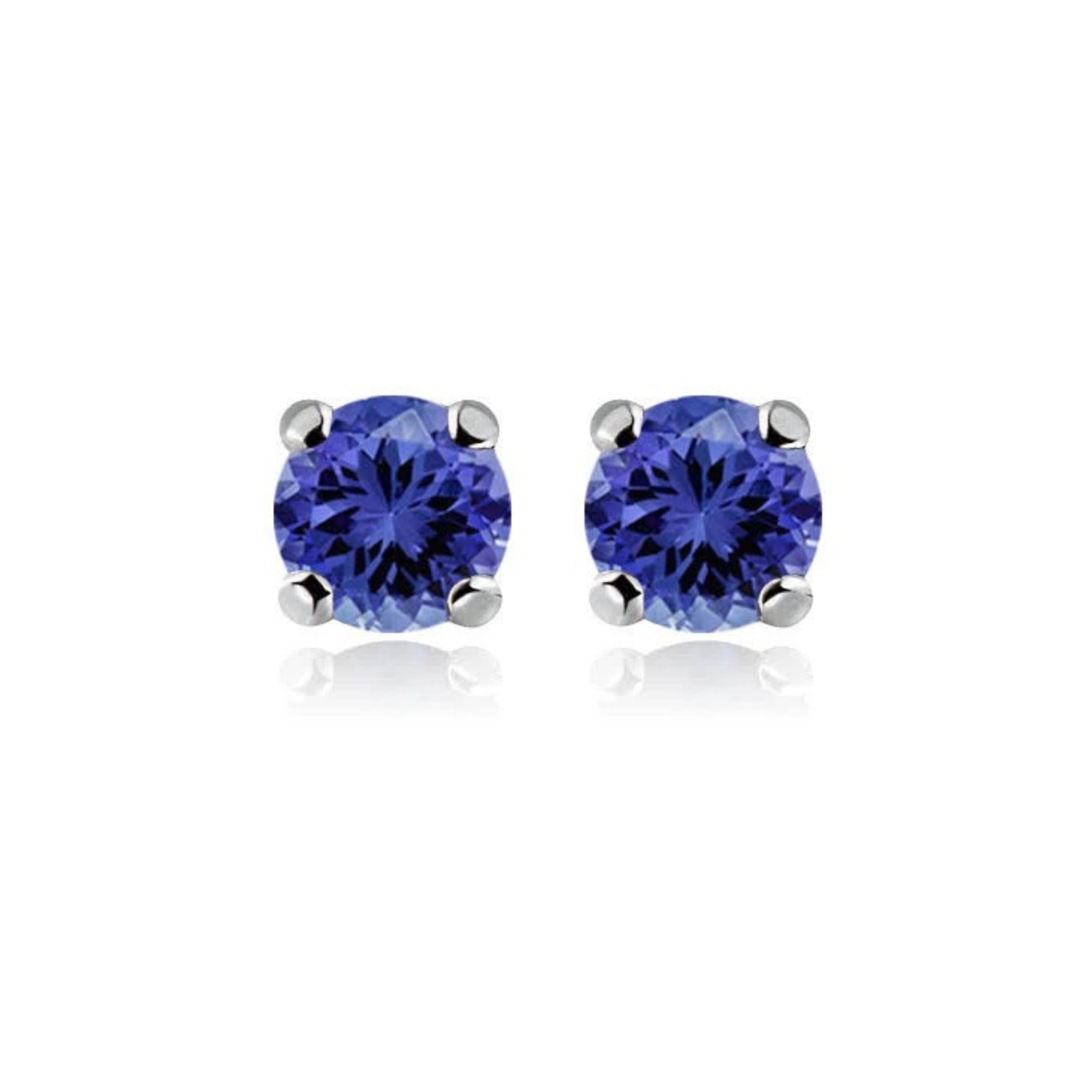 earrings with tanzanites 0.45 ctw