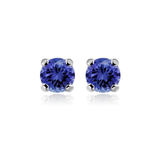 earrings with tanzanites 0.45 ctw
