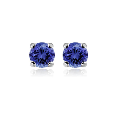 earrings with tanzanites 0.45 ctw