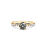 Noir et Blanc - an original Salt &amp; Pepper diamond engagement ring