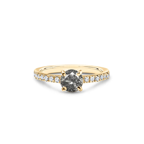 Noir et Blanc - an original Salt &amp; Pepper diamond engagement ring
