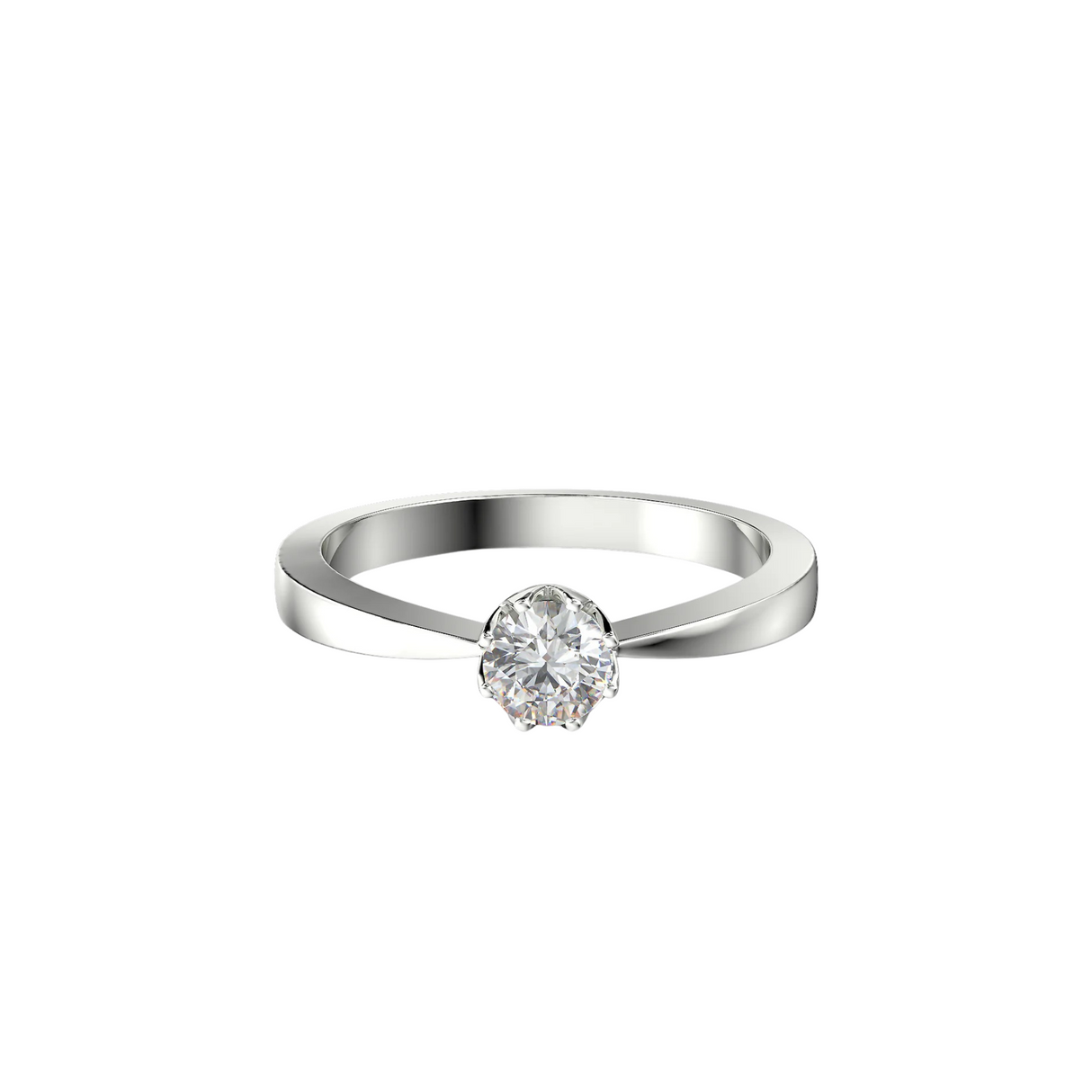 Classic Elegance - pierścionek zaręczynowy  z diamentem 0,20 ct