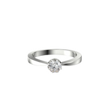 Classic Elegance - pierścionek zaręczynowy  z diamentem 0,20 ct