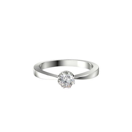 Classic Elegance - pierścionek zaręczynowy  z diamentem 0,20 ct