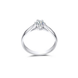 Złoty pierścionek zaręczynowy z diamentem 0,2ct