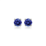 earrings with tanzanites 0.45 ctw