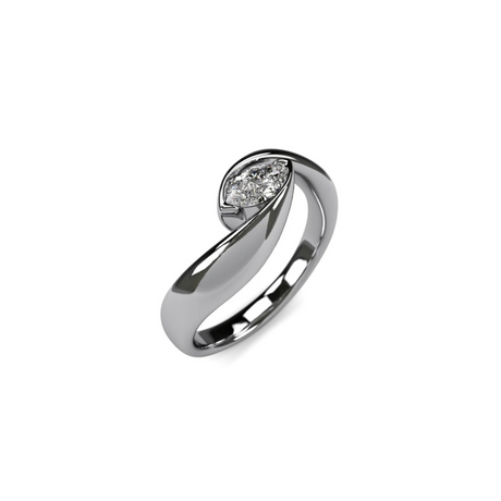 Crystal Eye – perfekcyjna oprawa diamentu o szlifie marquise