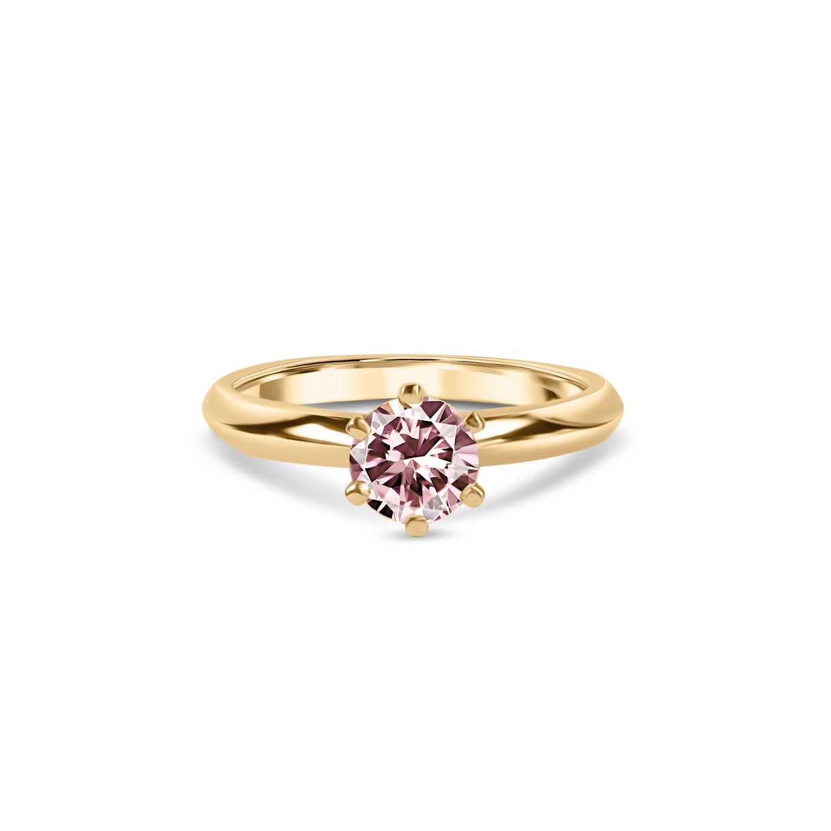 Pierścionek z różowym diamentem 0,60 ct Lab Grown