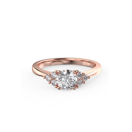 Pierścionek zaręczynowy Królowej Anny z diamentami 0,62 ct