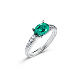 Verde Lumière - Emerald Engagement Ring