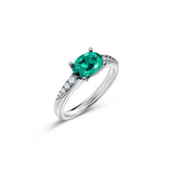 Verde Lumière - Emerald Engagement Ring
