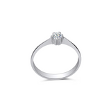 Złoty pierścionek zaręczynowy z diamentem 0,15ct