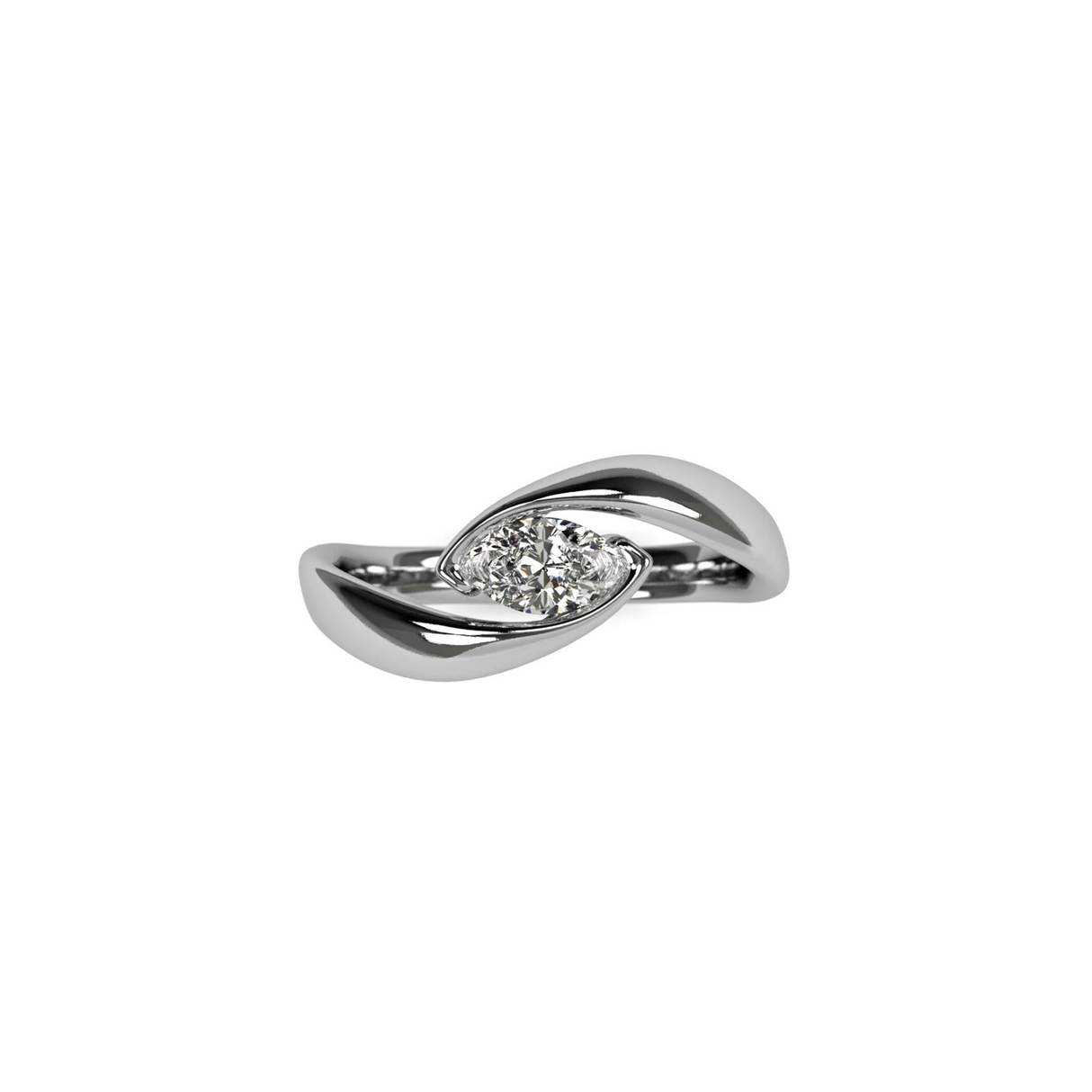 Crystal Eye – perfekcyjna oprawa diamentu o szlifie marquise