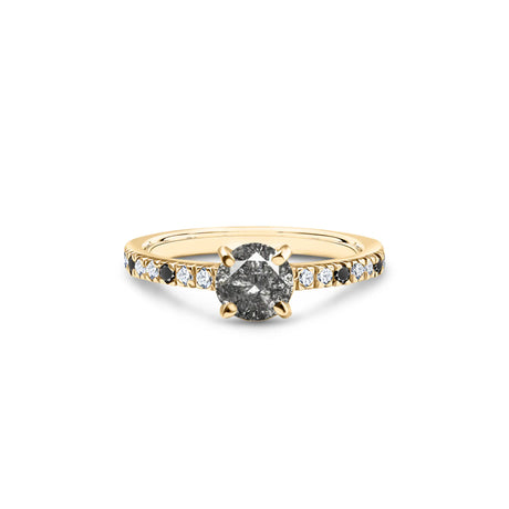 Noir et Blanc – Salt &amp; Pepper - an original diamond engagement ring