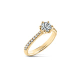 Vivette - classic ring with 0.70 ctw diamonds