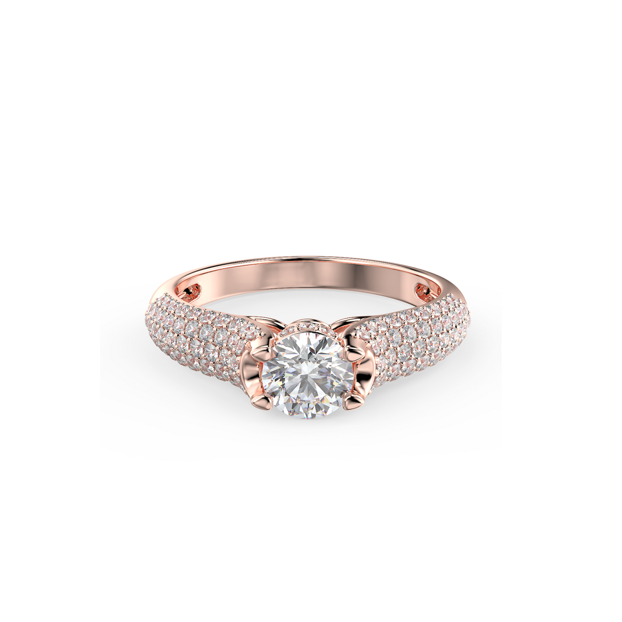 Radiant Glow - pierścionek zaręczynowy z diamentami o masie 0,89 ctw