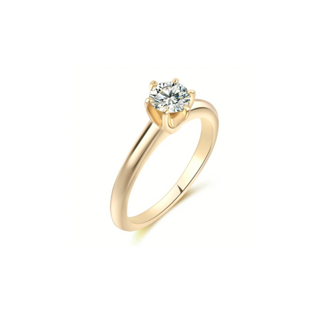Klejnot w Koronie - pierścionek z diamentem 0,50ct