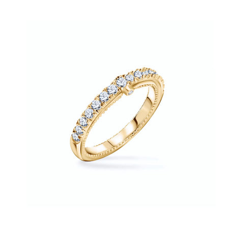 Venetian grace - women's wedding ring with diamonds
