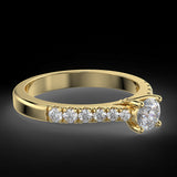 0.56 ctw diamond engagement ring