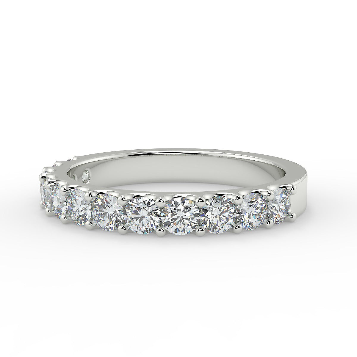 Calabria White Gold Wedding Ring with Diamonds 0.70 ctw