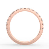 Cinque Terre Rose Gold Wedding Ring with Diamonds 0.66 ctw