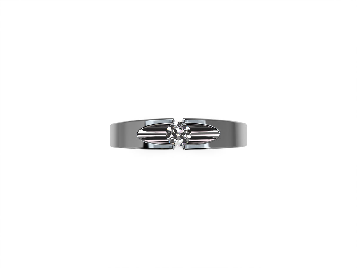The Subtle Charm of White Gold and 0.10ct Diamond