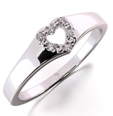 Amoré - heart-shaped ring with 0.03 ctw diamonds