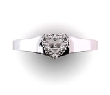 Amoré - heart-shaped ring with 0.03 ctw diamonds