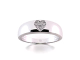 Amorio – a clear declaration. Gold ring with 0.03 ct diamonds