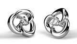 Beautiful gold earrings with 0.05 ctw diamonds