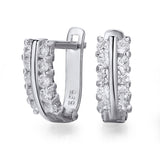 Shining Charm - Gold Earrings with Diamonds 0.40ctw