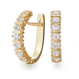 Elegant charm - earrings with diamonds 0.70 ctw