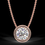 Rose gold pendant with a 0.40 ct diamond 