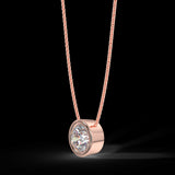 Rose gold pendant with a 0.40 ct diamond 