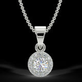 White gold pendant with 0.15 ctw diamonds