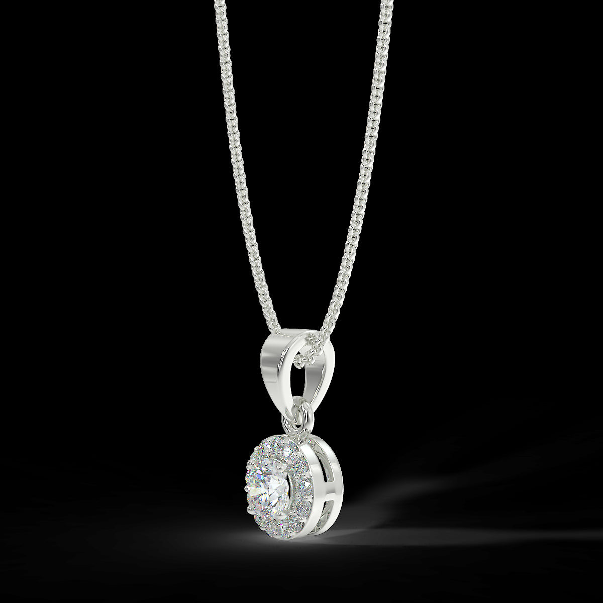 White gold pendant with 0.15 ctw diamonds