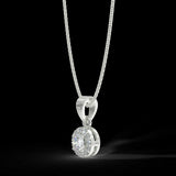 White gold pendant with 0.15 ctw diamonds