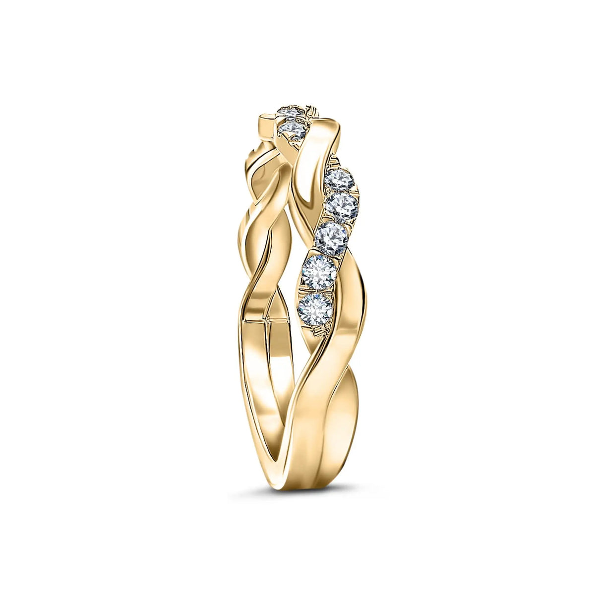 Timeless Harmony - Yellow Gold Wedding Ring Set