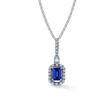 Sapphire Radiance - pendant with sapphire and diamonds