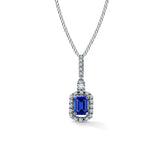 Sapphire Radiance - pendant with sapphire and diamonds
