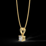 Yellow gold pendant with 0.15 ct diamonds 
