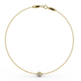 Gold bracelet with a 0.30 ct diamond