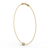 Gold bracelet with a 0.30 ct diamond