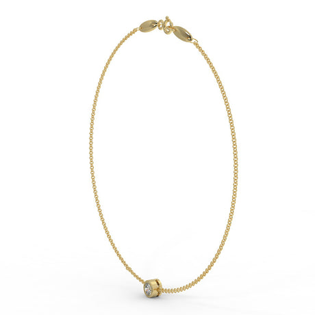 Gold bracelet with a 0.30 ct diamond