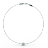White gold bracelet with a 0.30 ct diamond