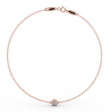 Rose gold bracelet with a 0.30 ct diamond