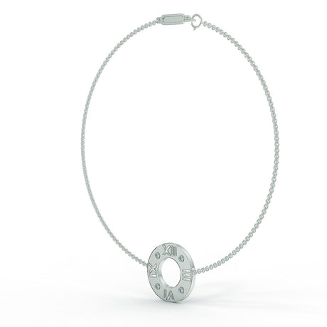 White gold bracelet with 0.12 ctw diamonds